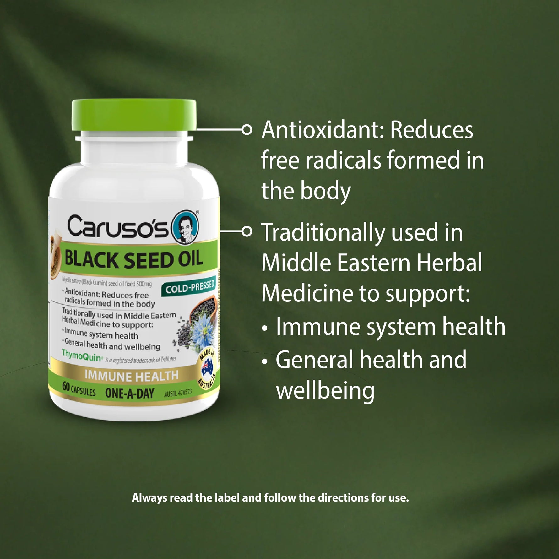 Carusos Black Seed Oil 60 Caps