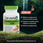 Carusos Ashwagandha 50 Tabs