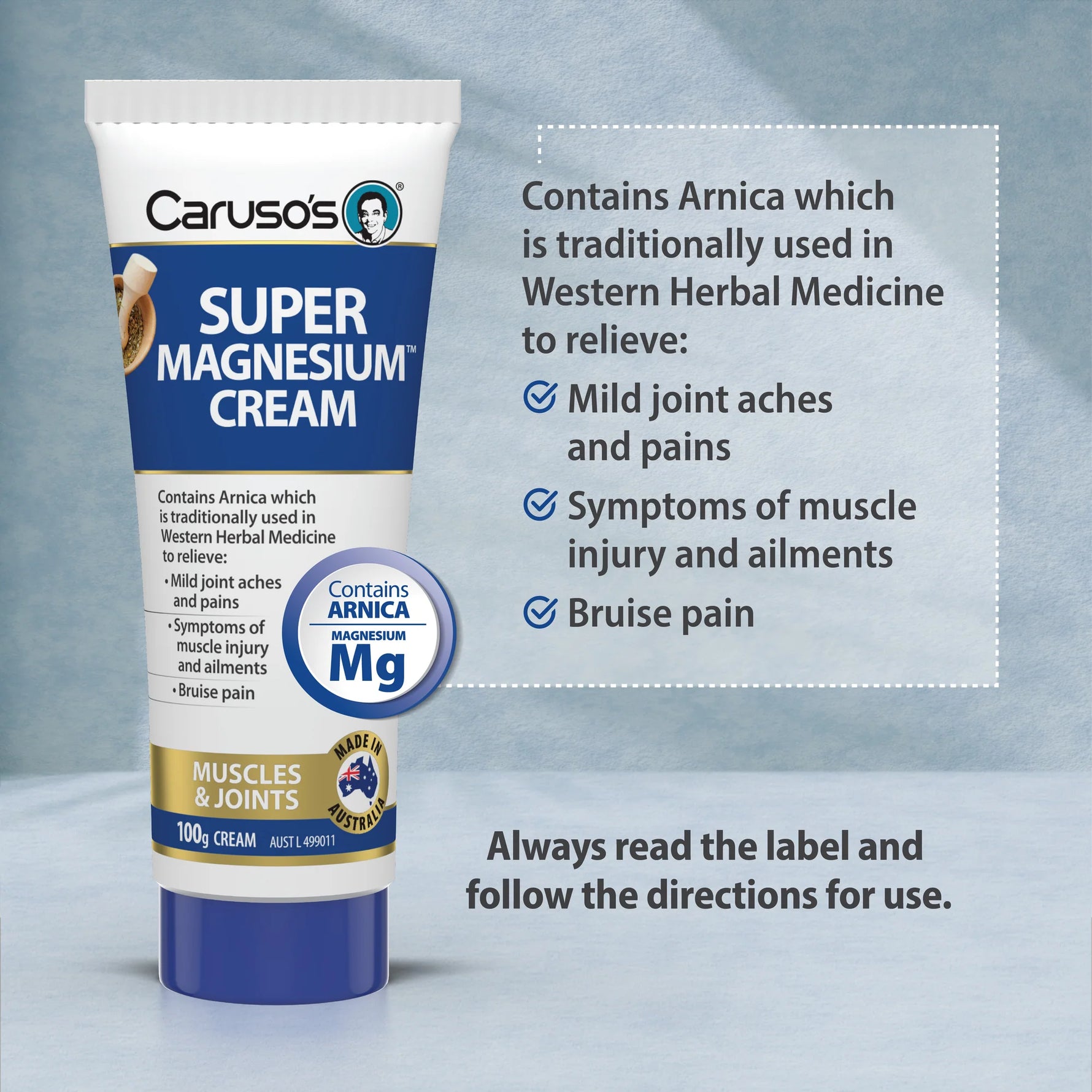 Carusos Super Magnesium Cream 100g