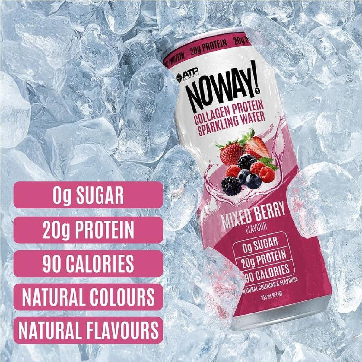 Noway Collagen Protein Water Sparkling Water 355ml x12