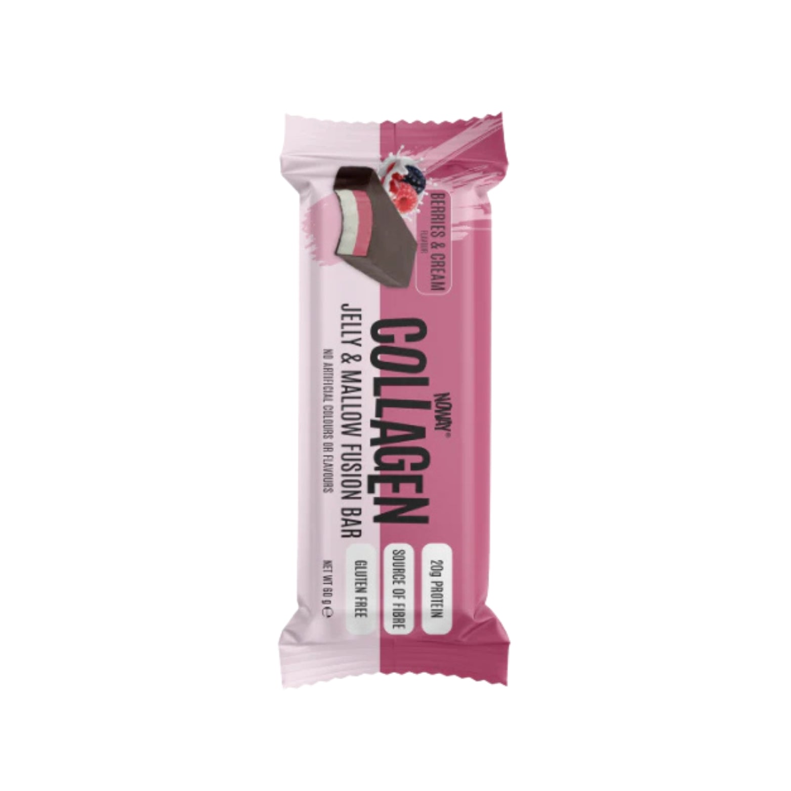 Noway Collagen Fusion Bar Berries & Cream 60g