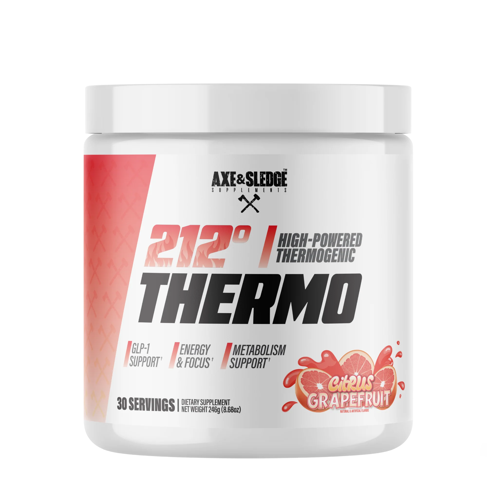 Axe & Sledge 212 Thermo High Powered Thermogenic 246g 30 Serves Fat Burner