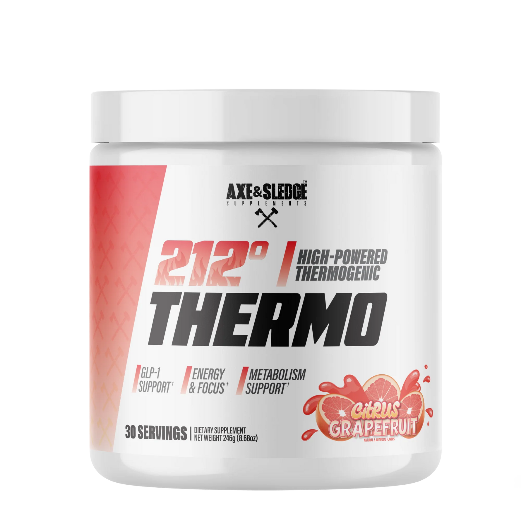 Axe & Sledge 212 Thermo High Powered Thermogenic 246g 30 Serves Fat Burner