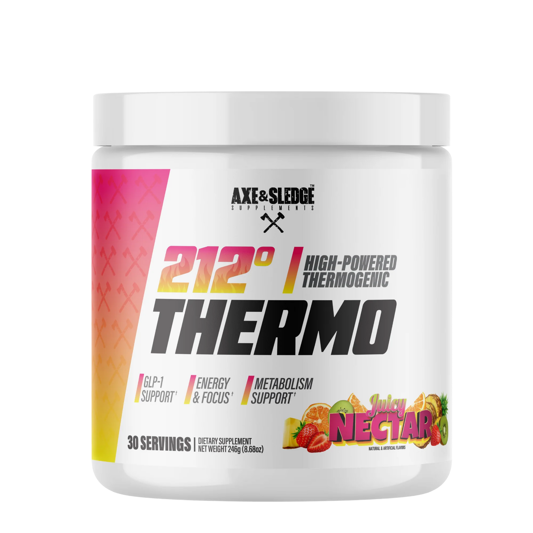 Axe & Sledge 212 Thermo High Powered Thermogenic 246g 30 Serves Fat Burner