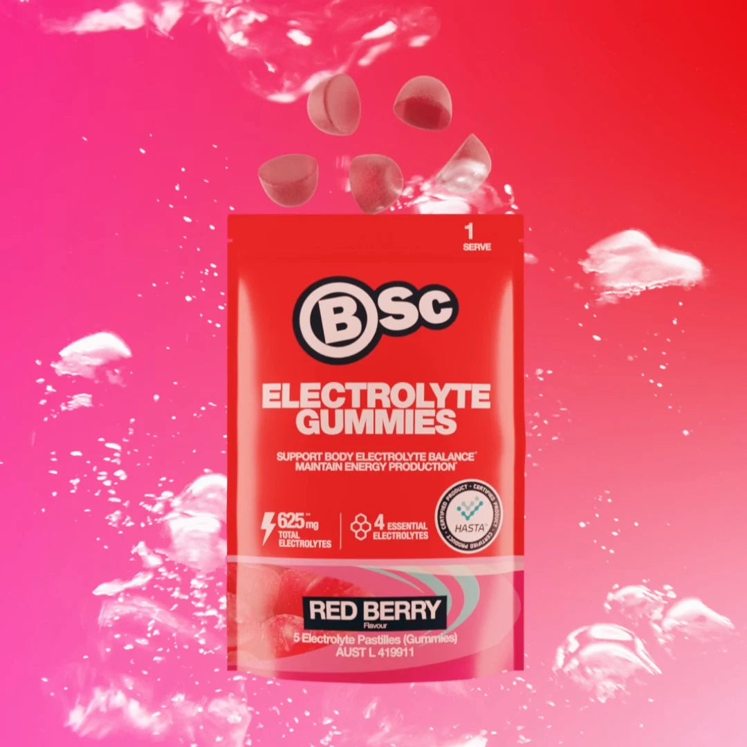 BSc Electrolyte Gummies Berrt Sachet Exp March 26 6pk