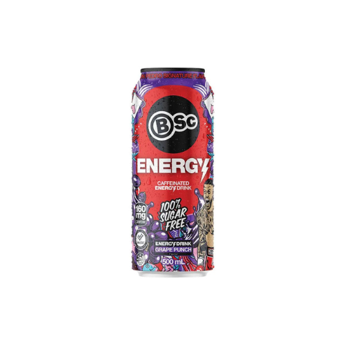 BSc Energy Can Grape Punch 500ml x12