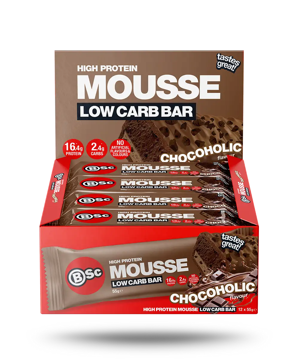 BSc High Protein Low Carb Mousse Bar 55g x12