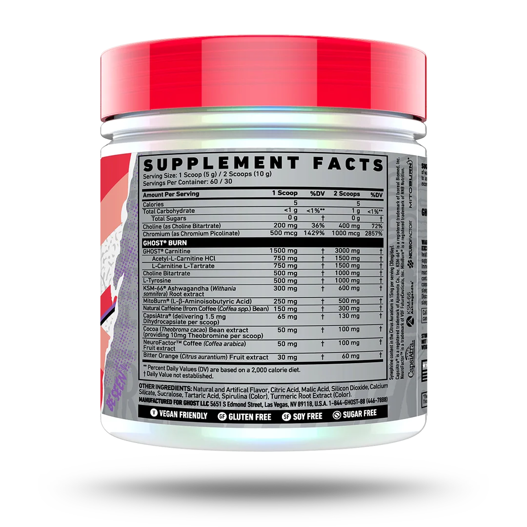 Ghost Burn V3 Fat Burner 60 Serves