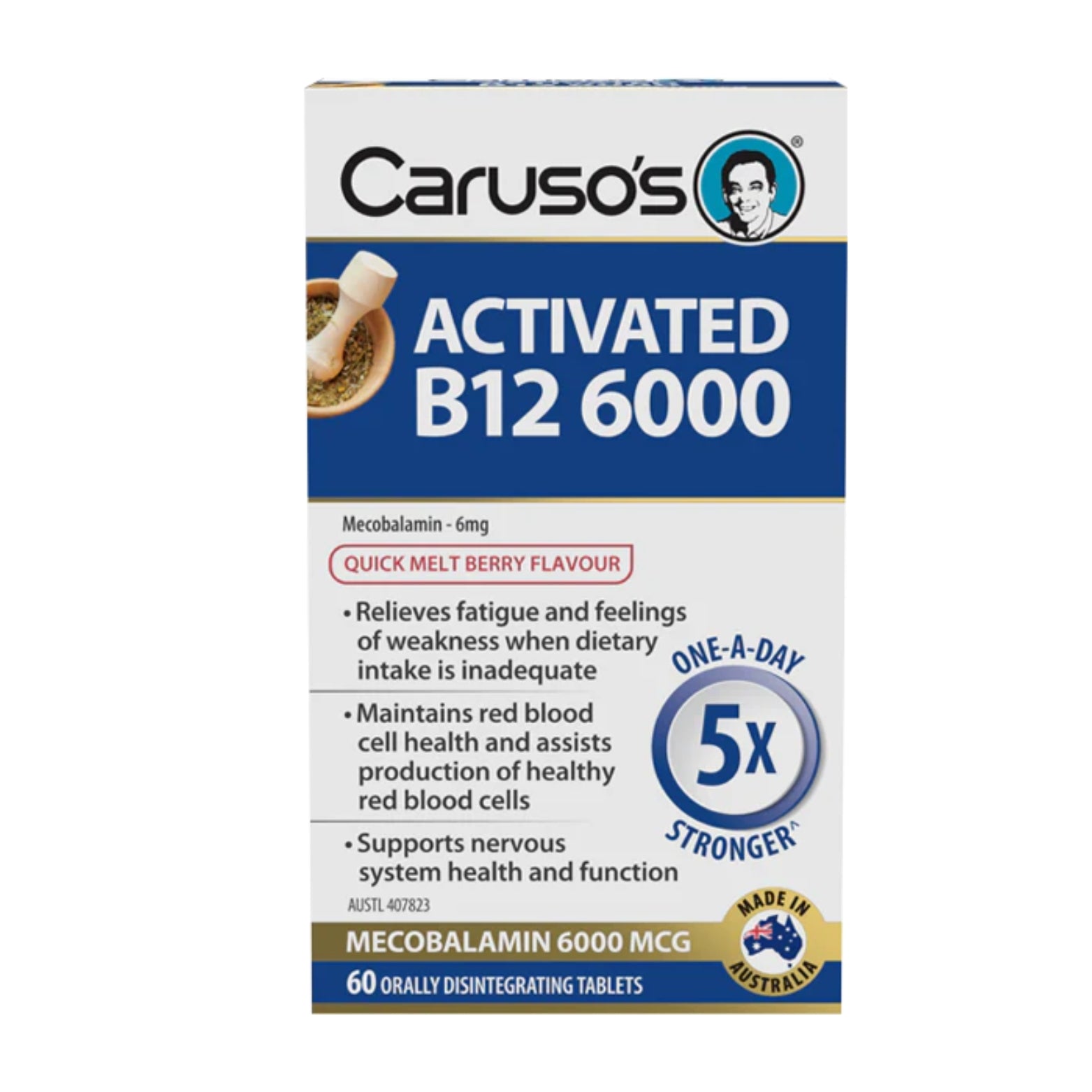 Carusos Activated B12 6000 60 Melt