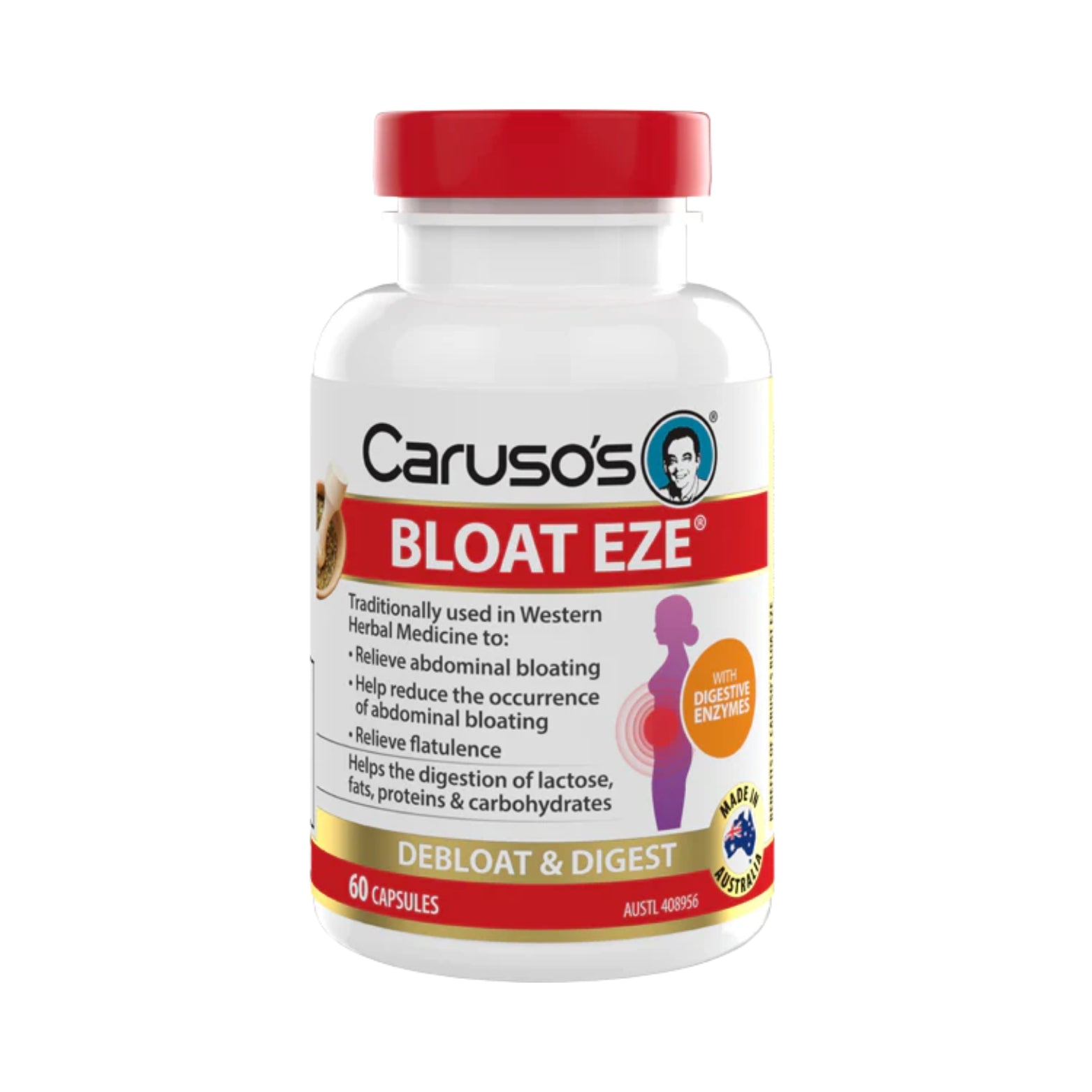 Carusos Bloat Eze 60 Caps