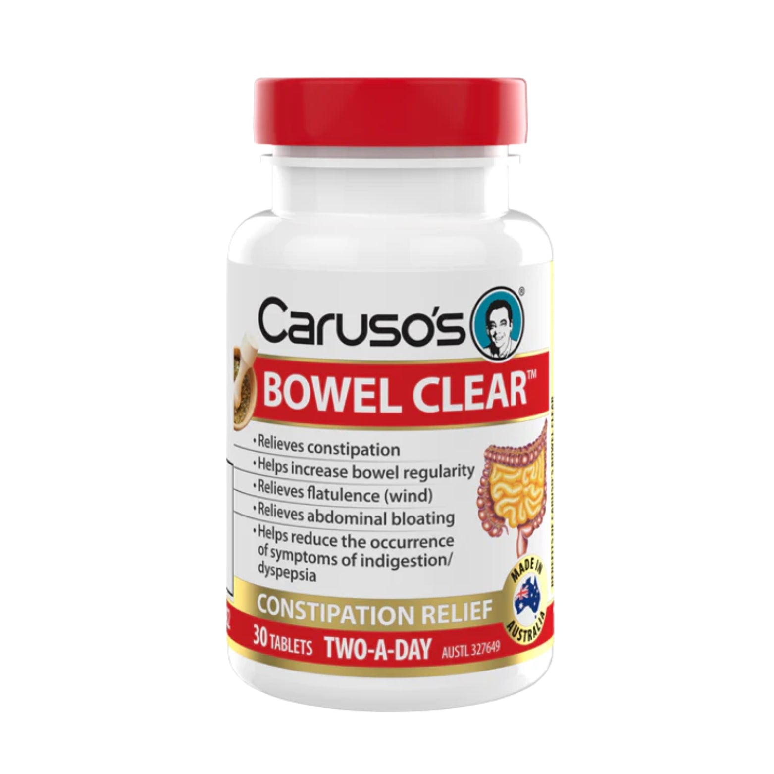 Carusos Bowel Clear 30 Tabs