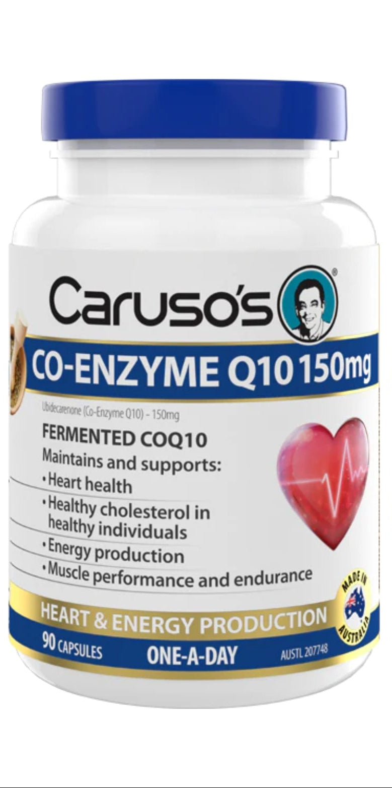 Carusos Co-Enzyme Q10 150mg 90 Caps