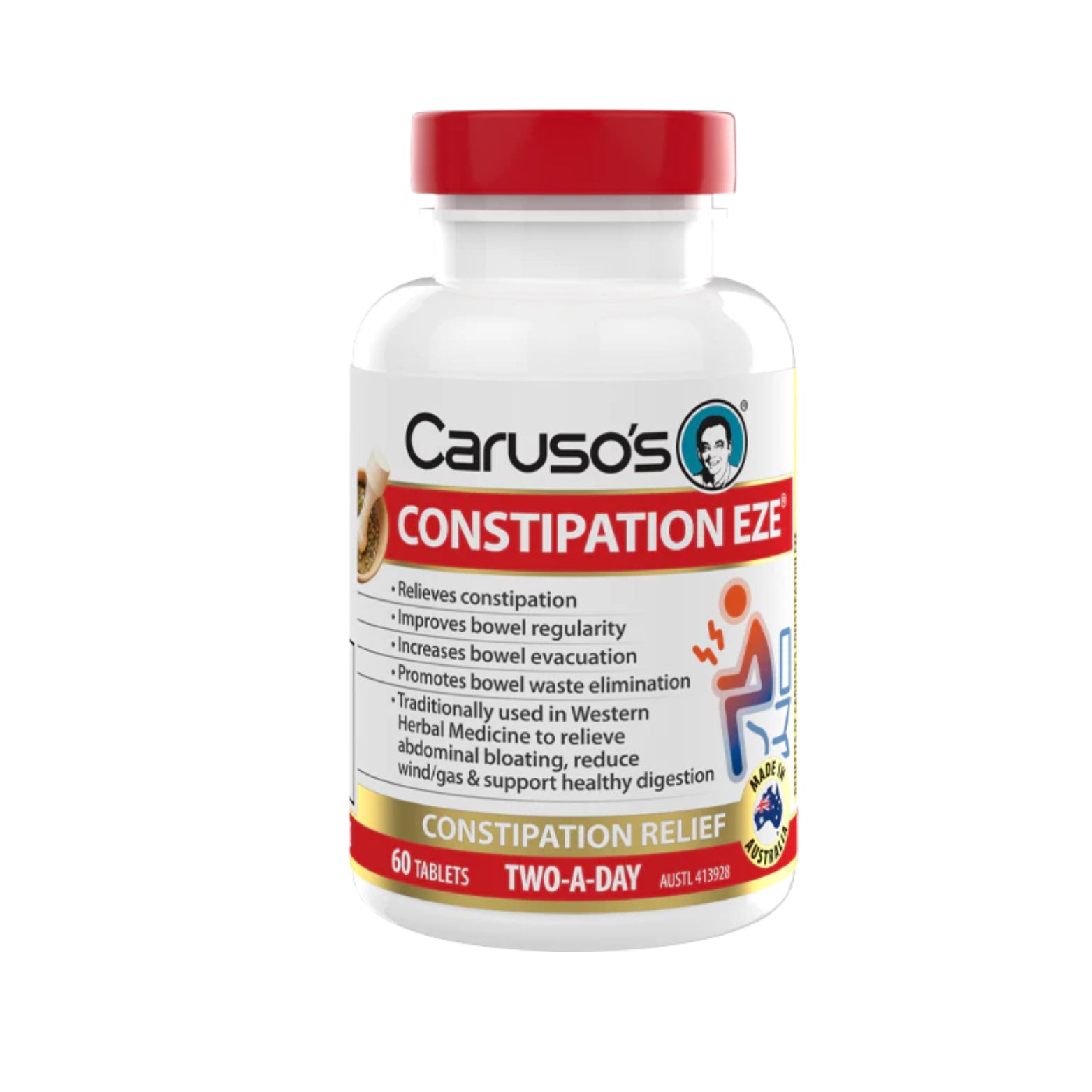 Carusos Constipation Eze 60 Tabs