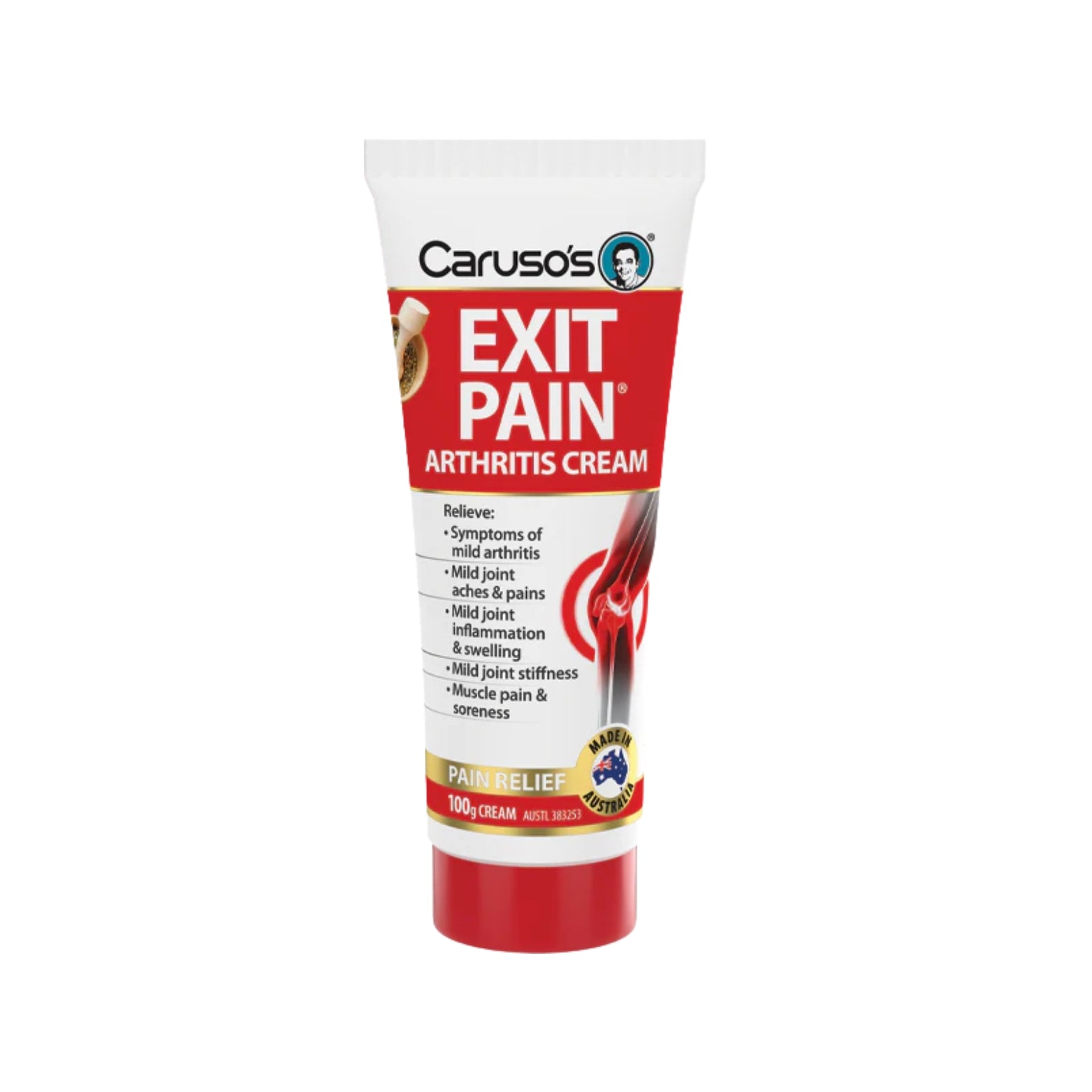 Carusos Exit Pain Arthritis Cream 100g