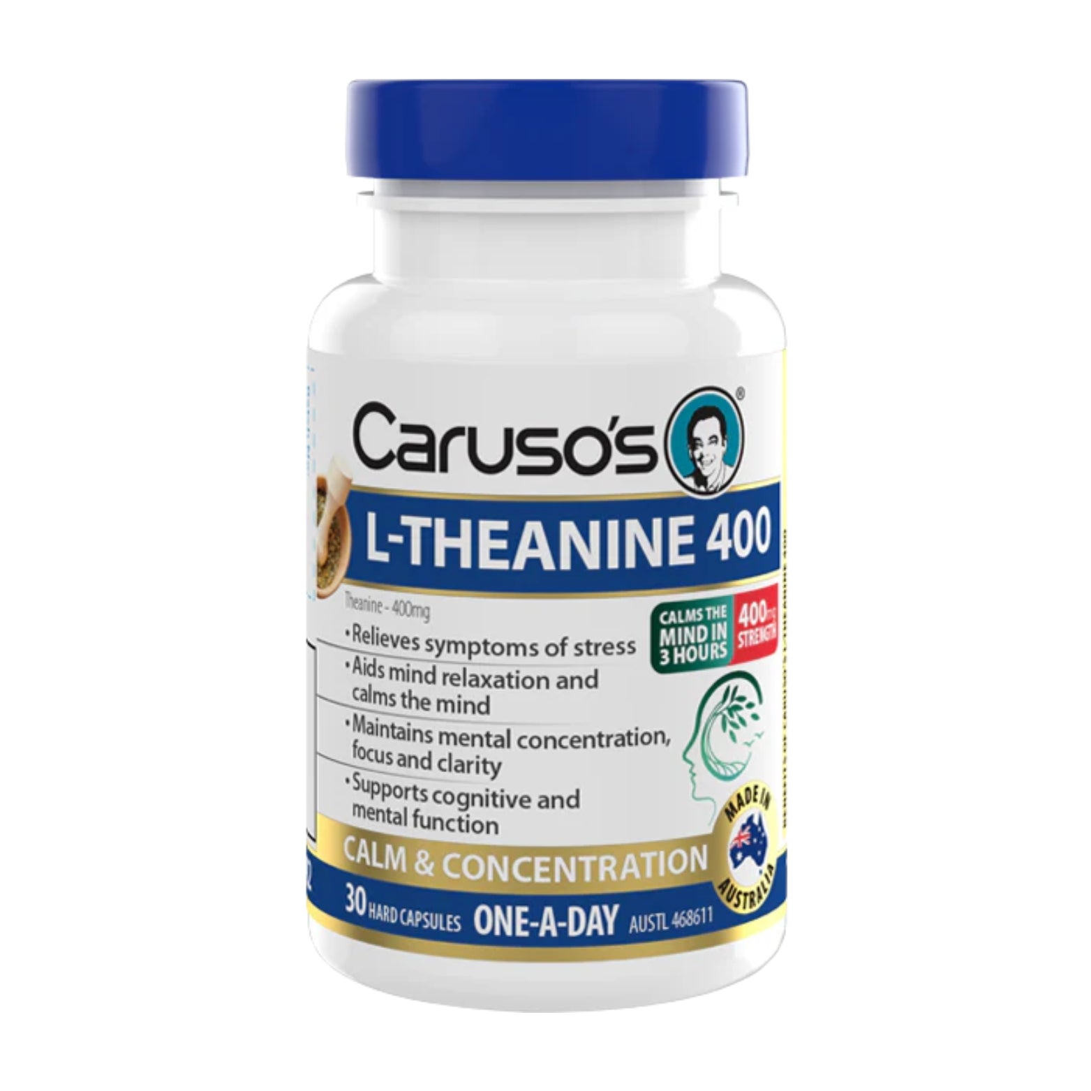 Carusos L-Theanine 400 30 Caps
