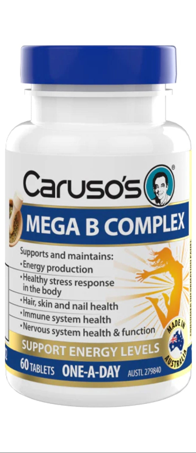 Carusos Mega B Complex 60 Tabs