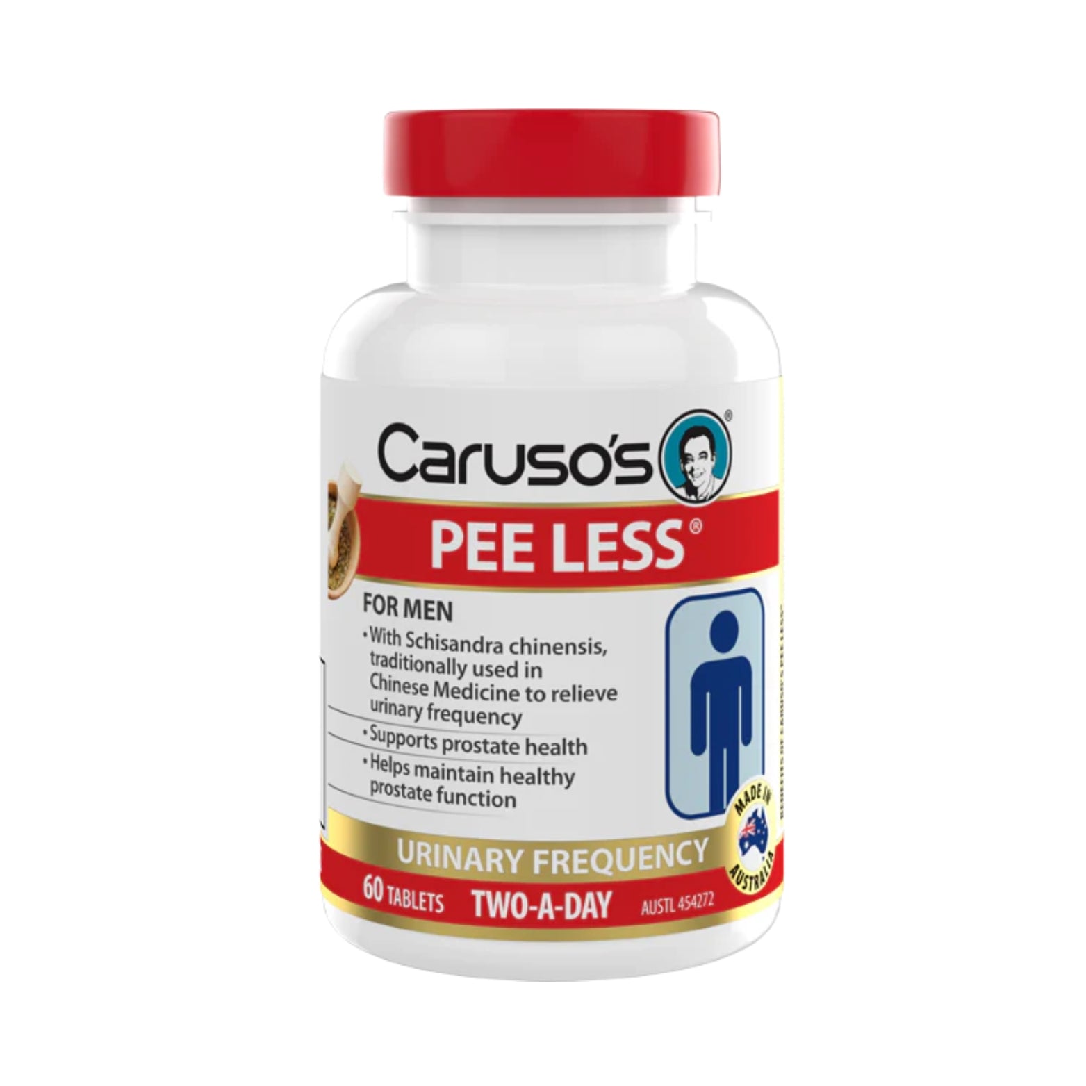 Carusos Pee Less 60 Tabs