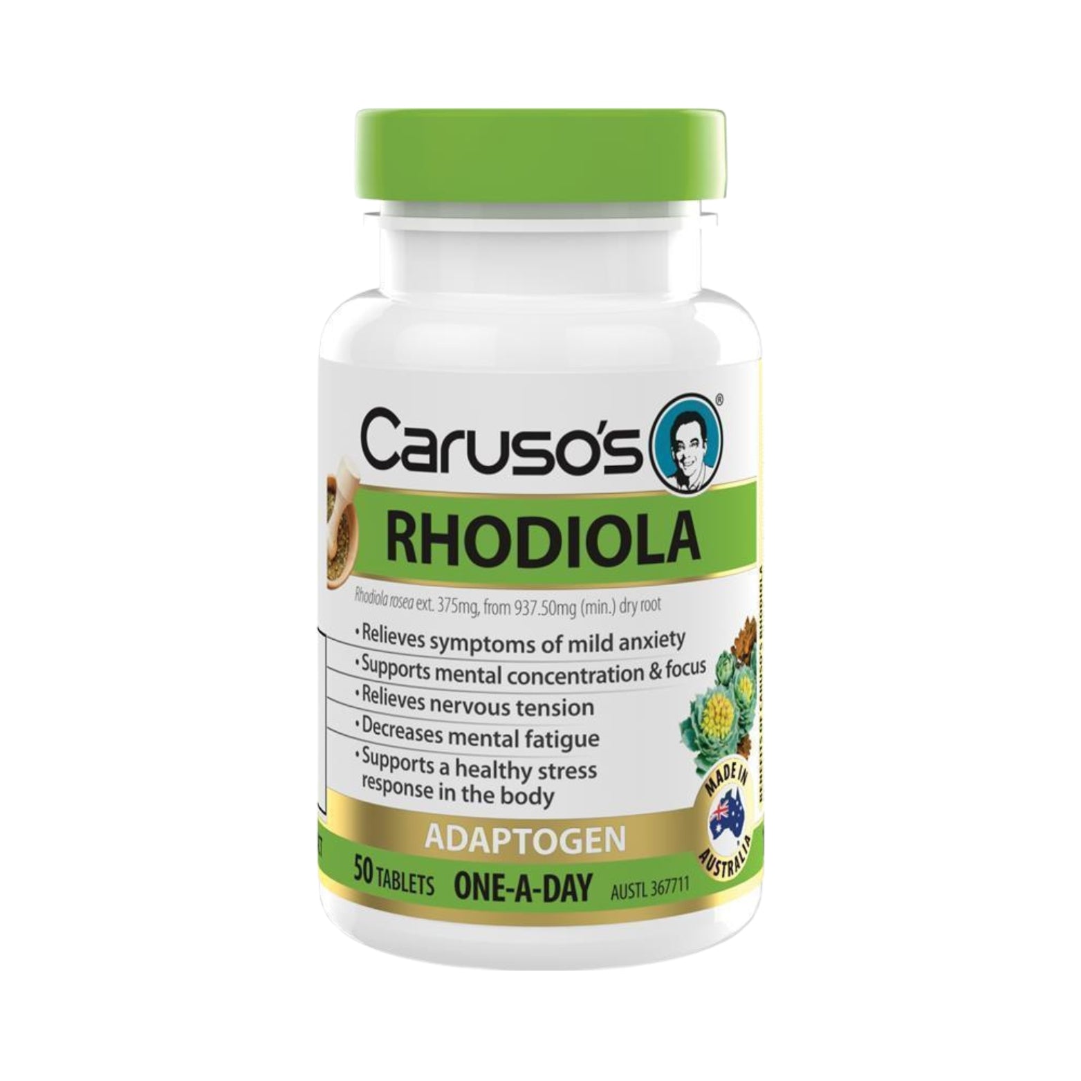 Carusos Rhodiola 50 Tabs