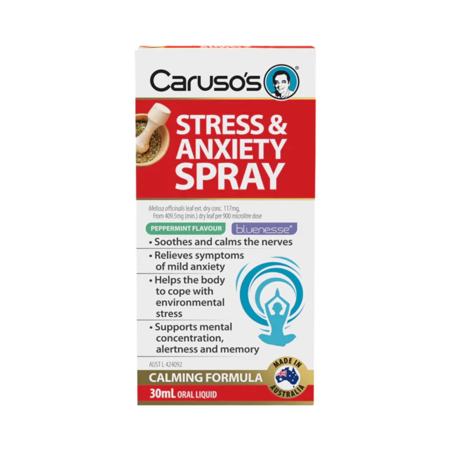 Carusos Stress & Anxiety Spray 30ml