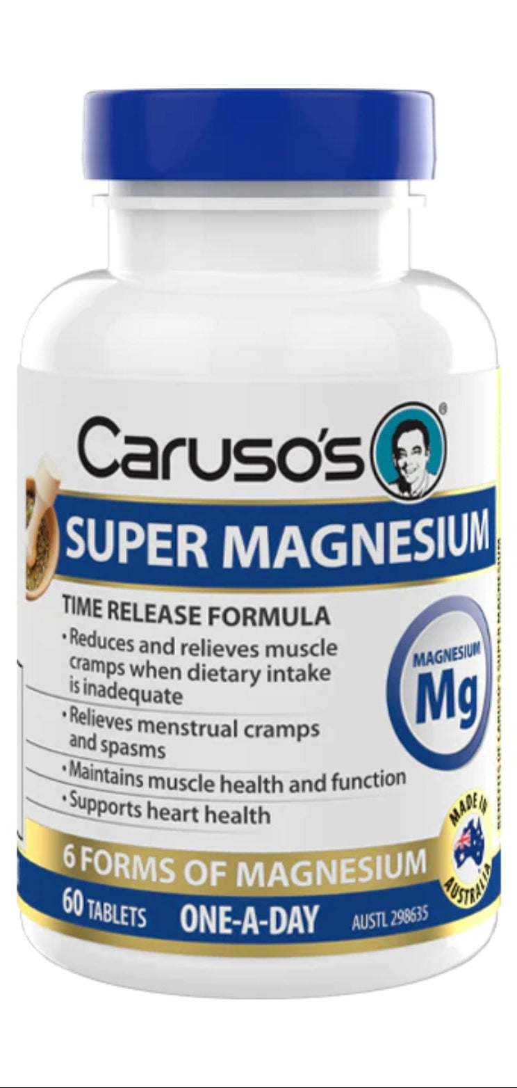 Carusos Super Magnesium 60 Tabs