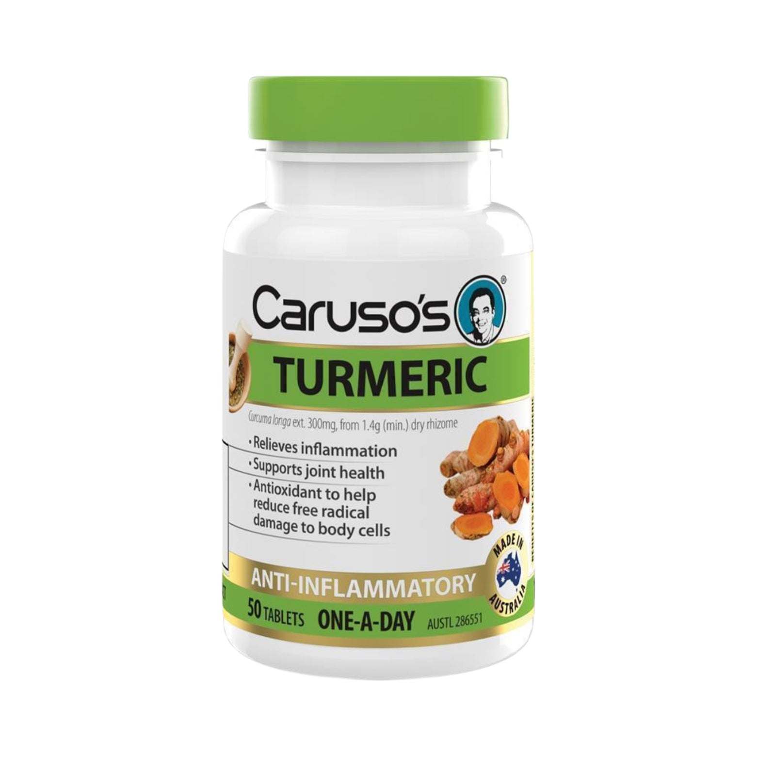 Carusos Turmeric 50 Tabs