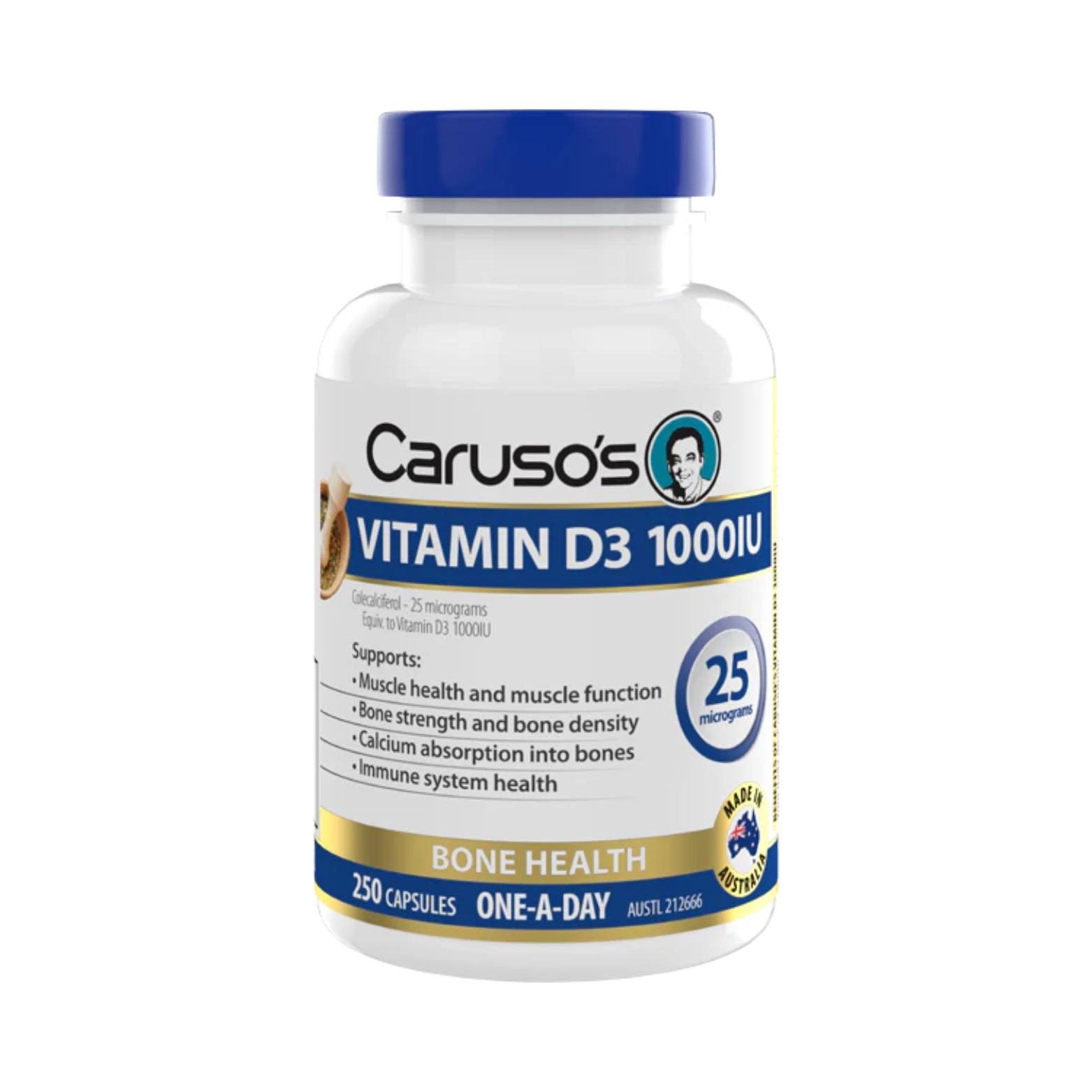Carusos Vitamin D Iu 500 Caps