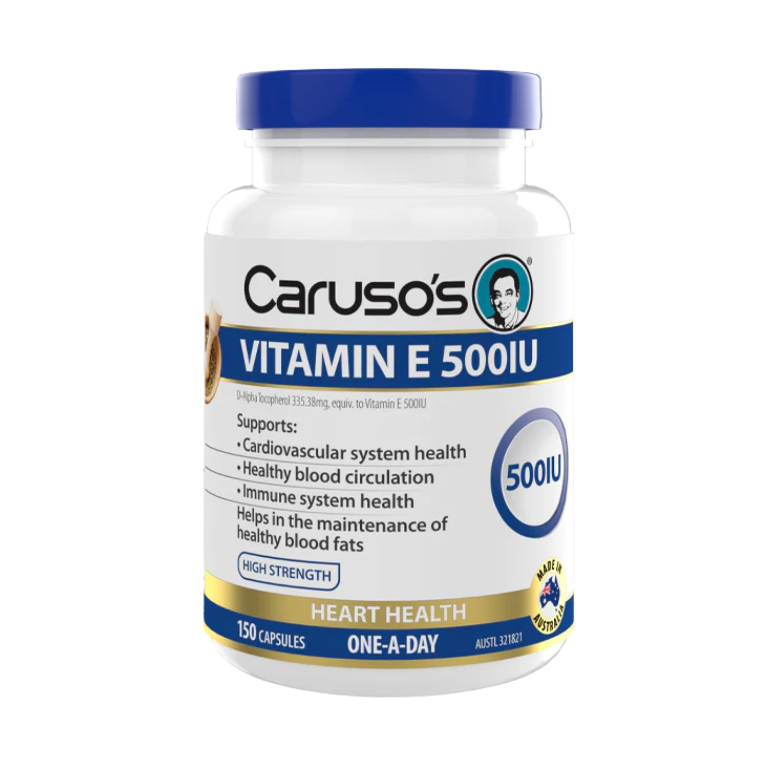 Carusos Vitamin E 500iu 150 Caps