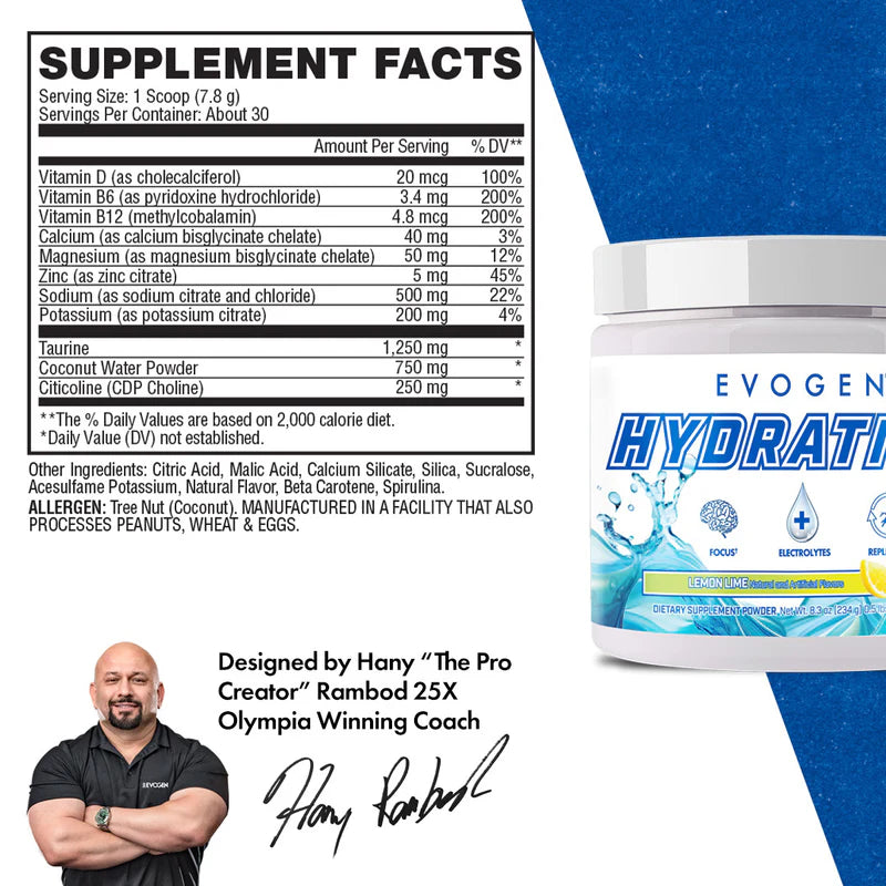 Evogen Hyrdation 30 Serves