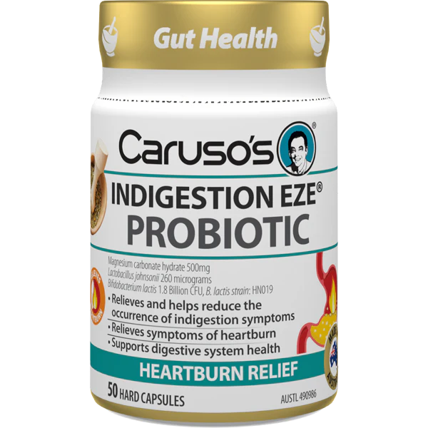 Carusos Indigestion Eze Probiotic 50 Caps