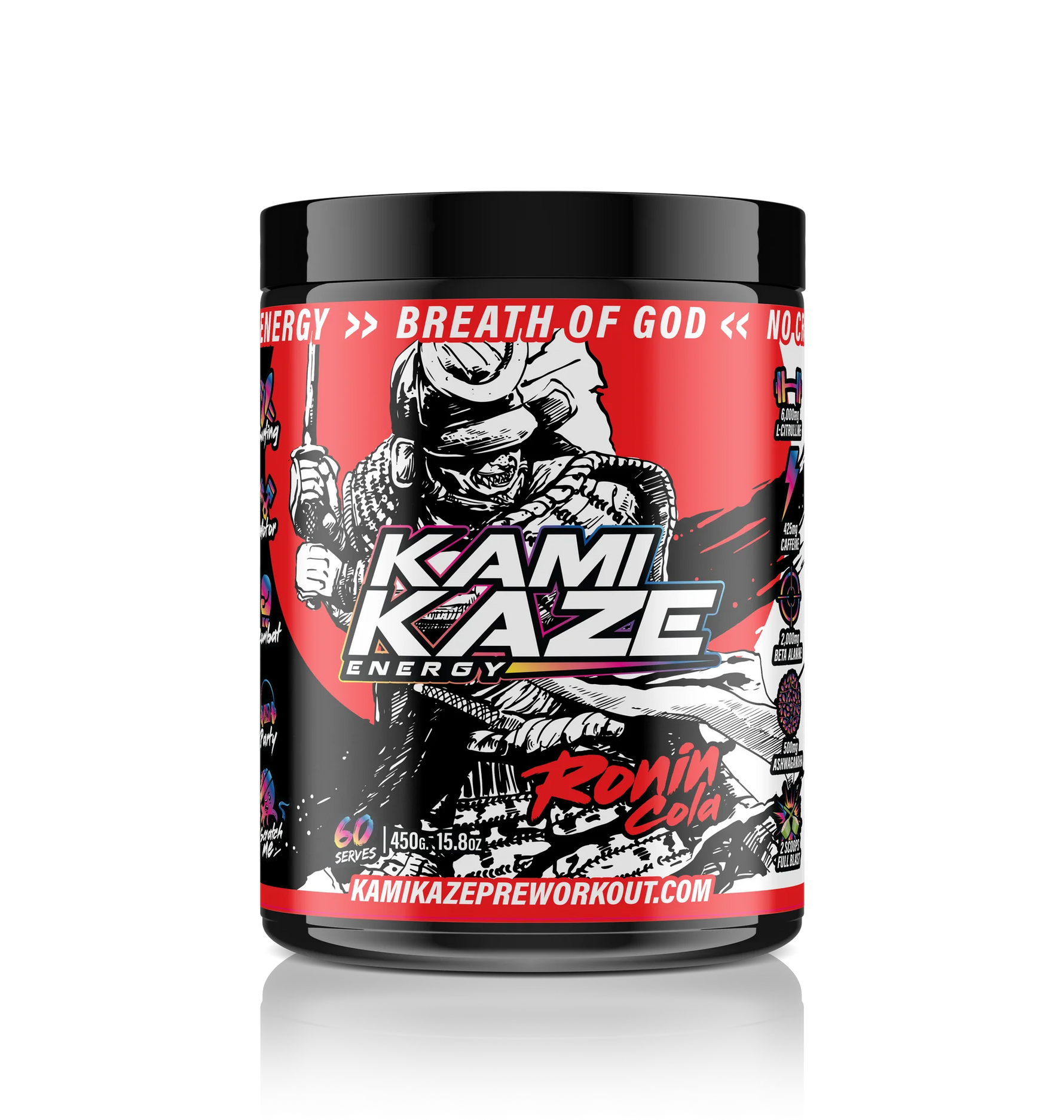 Kamikaze Pre Work Out Ronin Cola 60 Serves