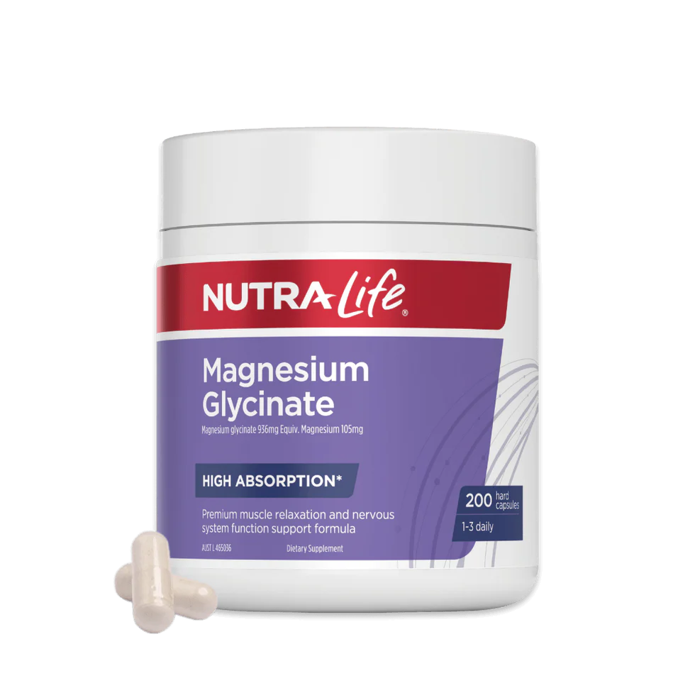Nutra-Life Magnesium Glycinate 200 Capsules