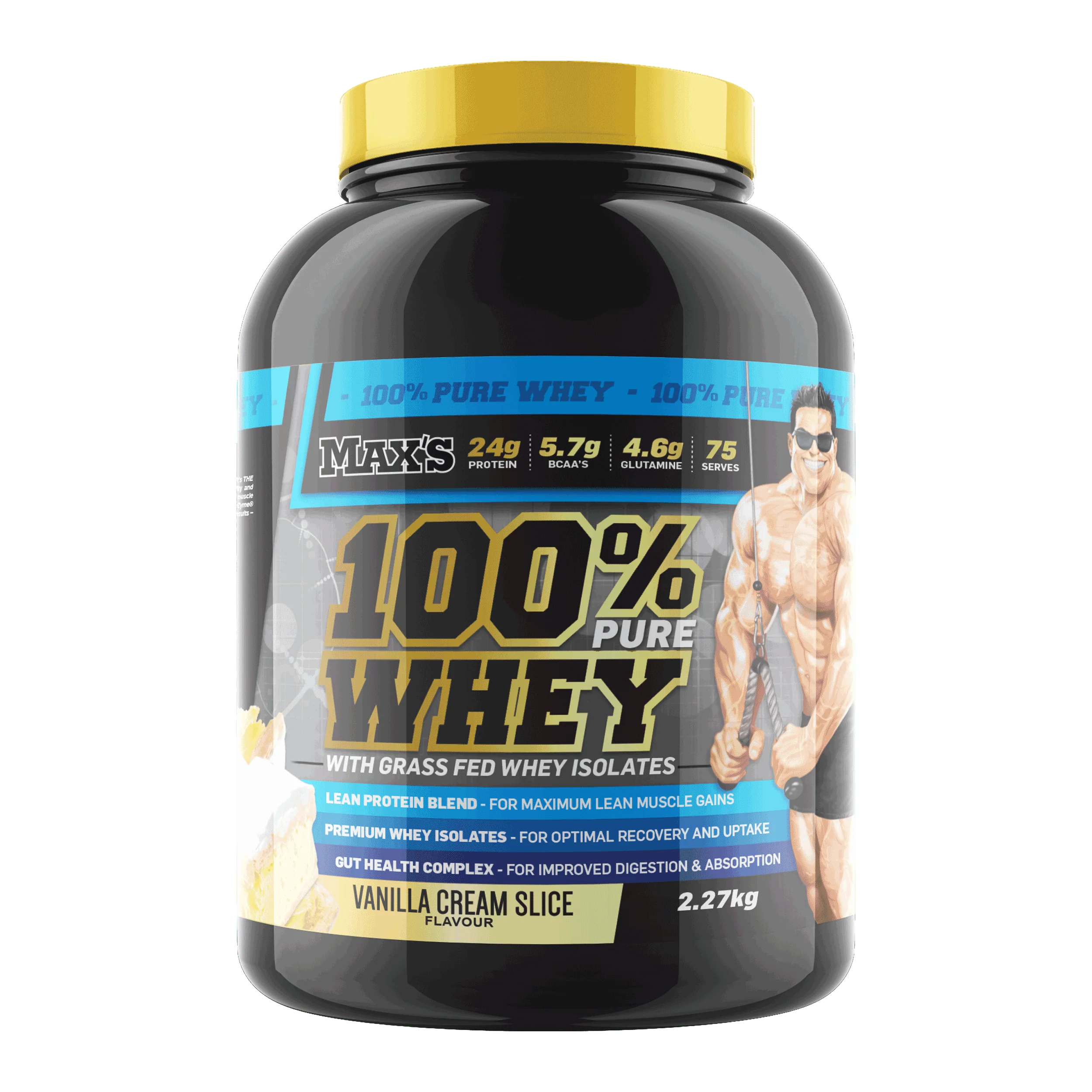 Max's 100% Whey 2.27kg Protein