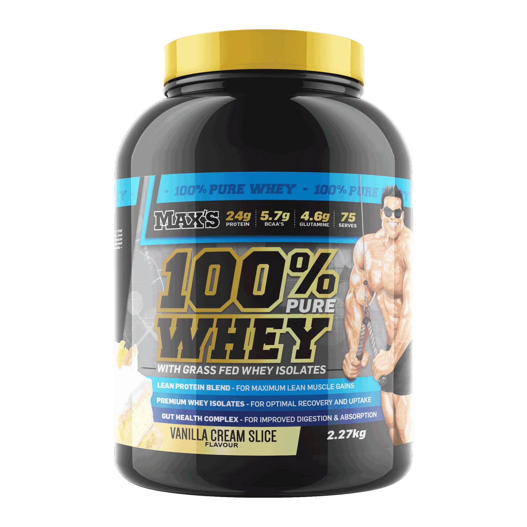 Max's 100% Whey 2.27kg Protein