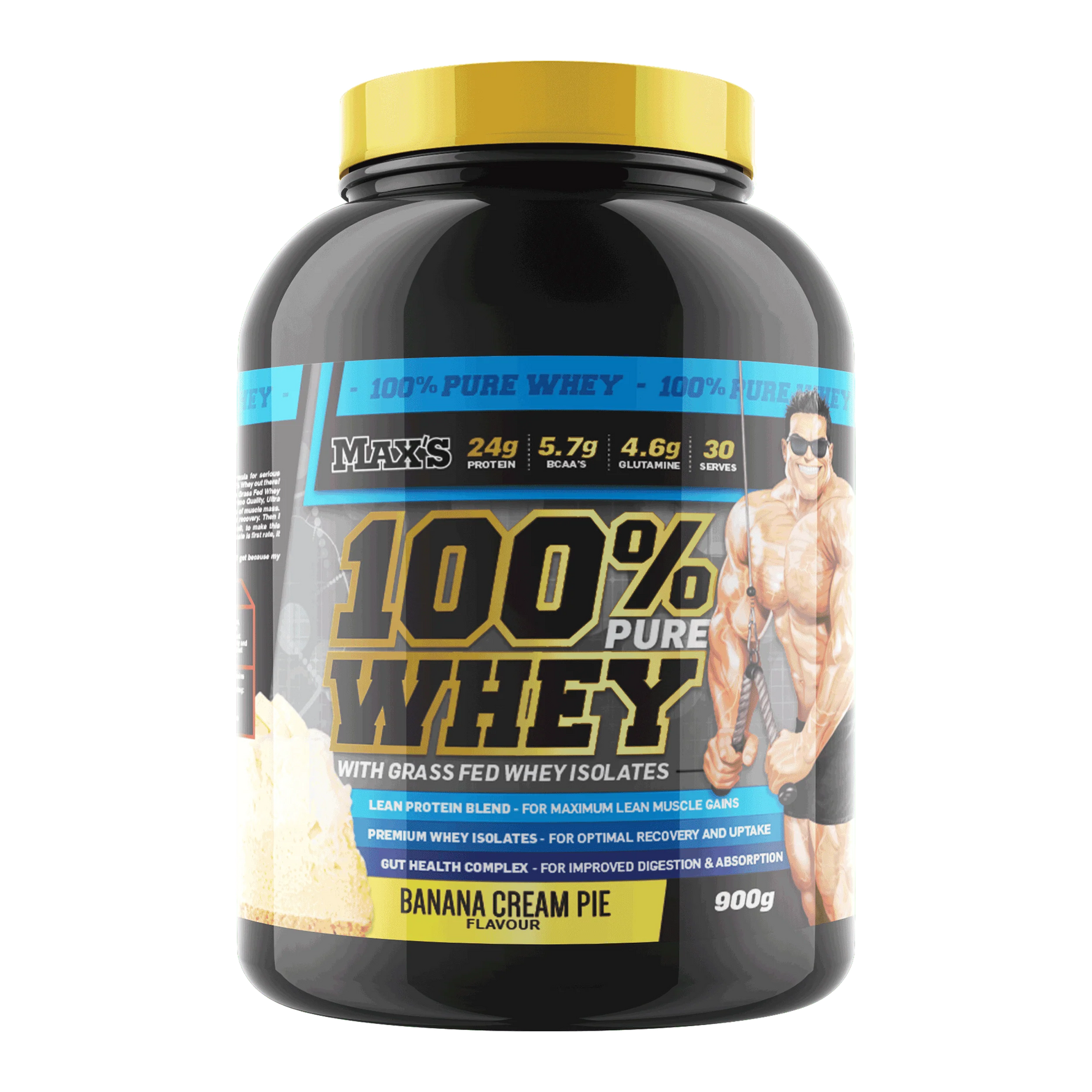 Max's 100% Whey 900g Protein