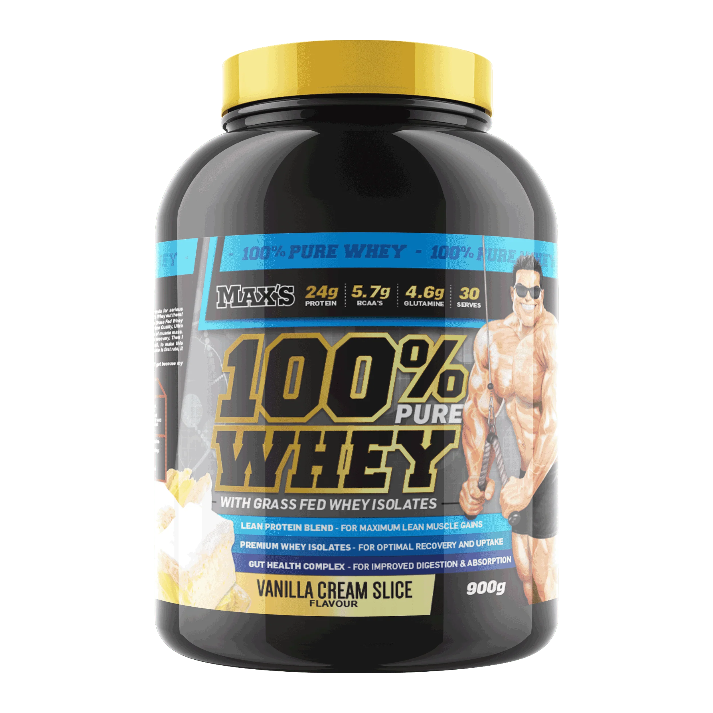 Max's 100% Whey 900g Protein