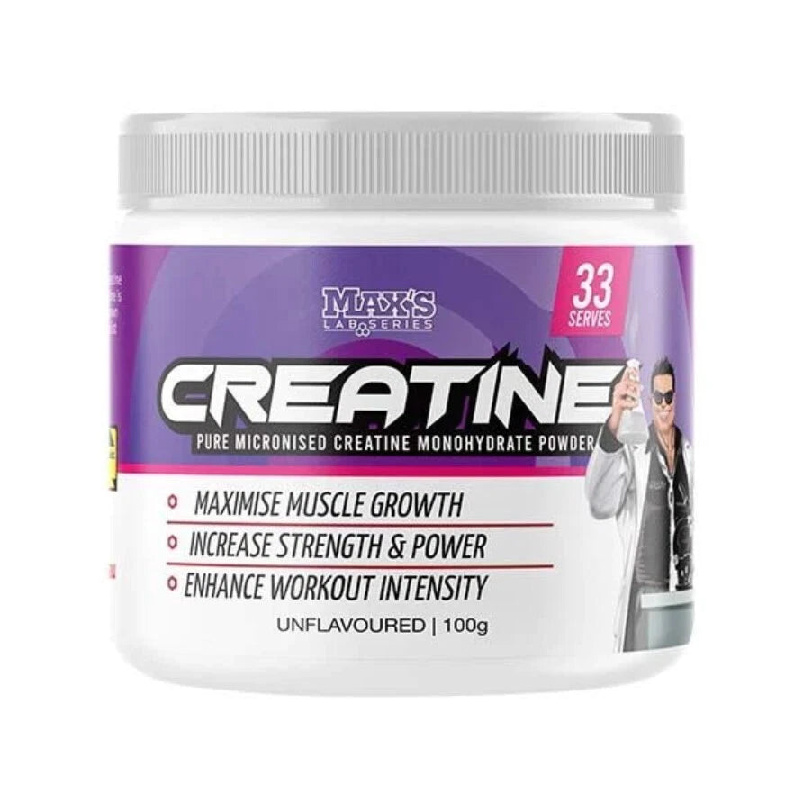 Max's Lab Series Creatine Monohydrate Non Flavoured 100g