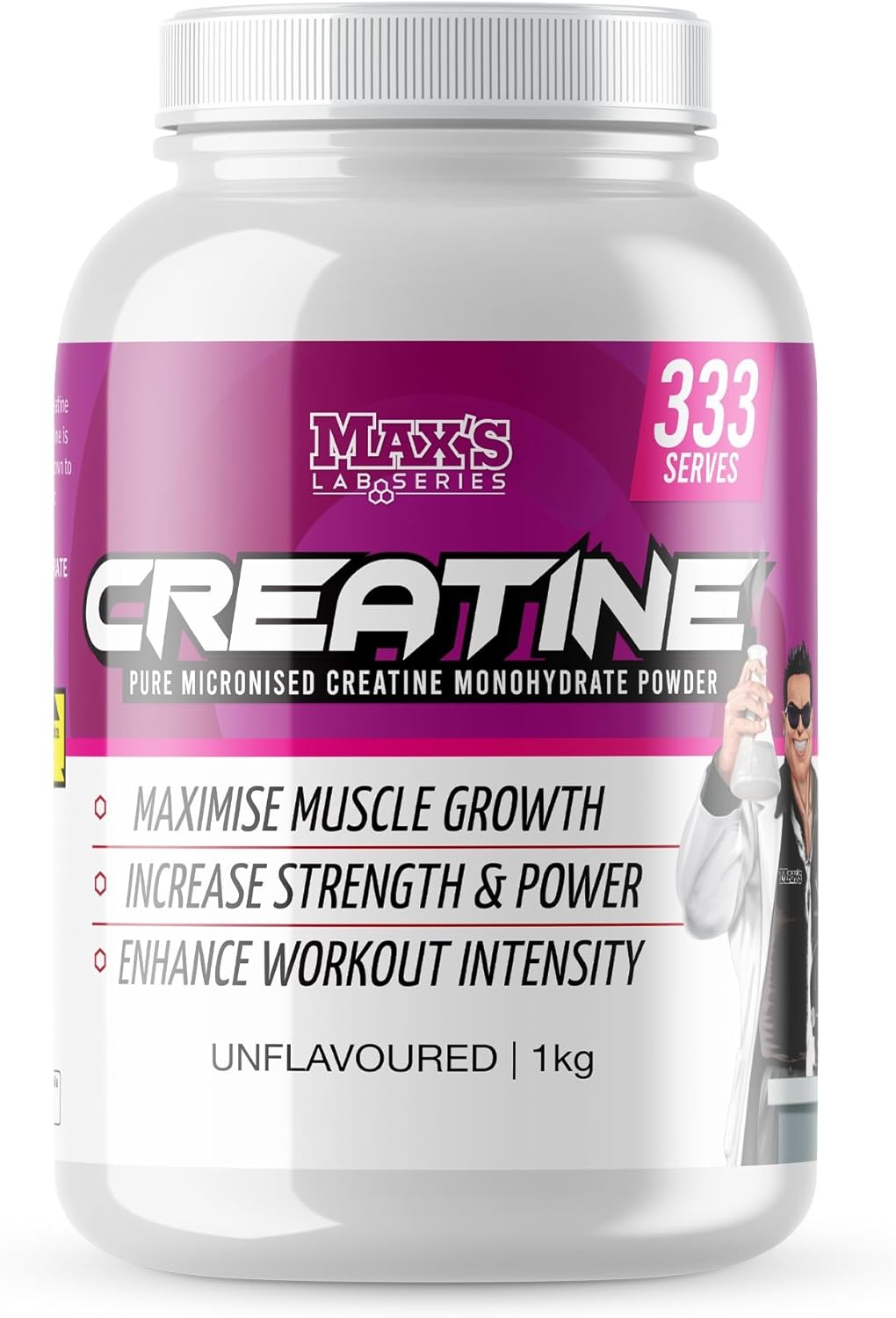 Max's Lab Series Creatine Monohydrate Non Flavoured 1kg