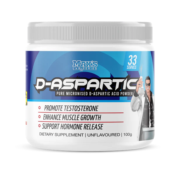 Max's Lab Series D-Aspartic Non Flavoured 100g