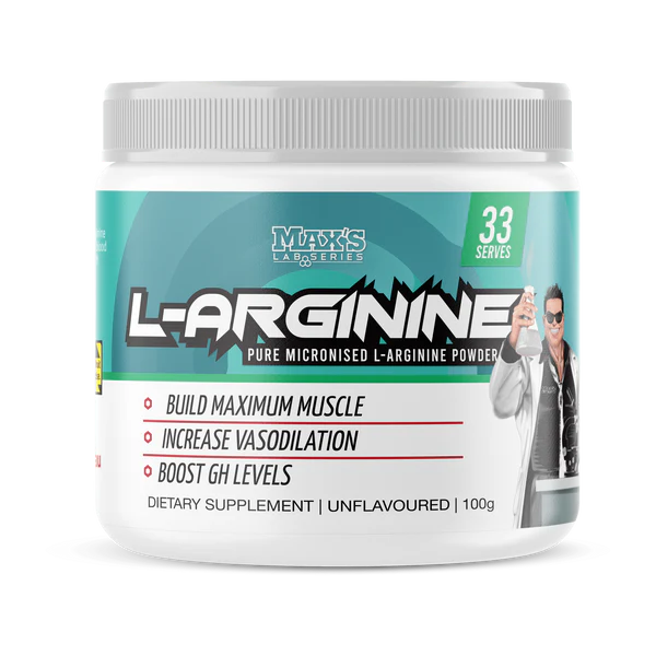 Max's Lab Series L-Arginine Non Flavoured 100g Amino