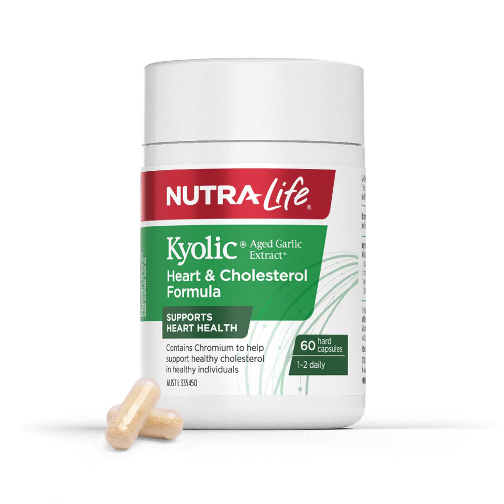 Nutra-Life Kyolic Aged Garlic Extract Heart & Cholesterol Formula 60 Capsules