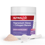 Nutra-Life Magnesium Sleep + Collagen Renew 250g