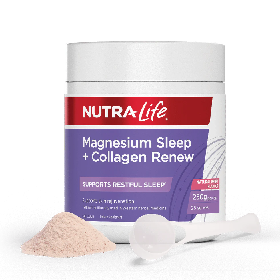 Nutra-Life Magnesium Sleep + Collagen Renew 250g