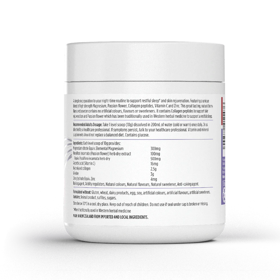 Nutra-Life Magnesium Sleep + Collagen Renew 250g