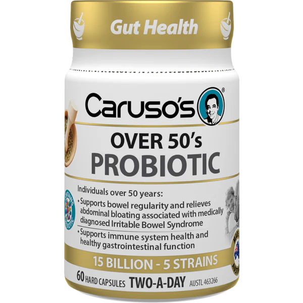 Carusos Over 50’s Probiotic 60 Caps