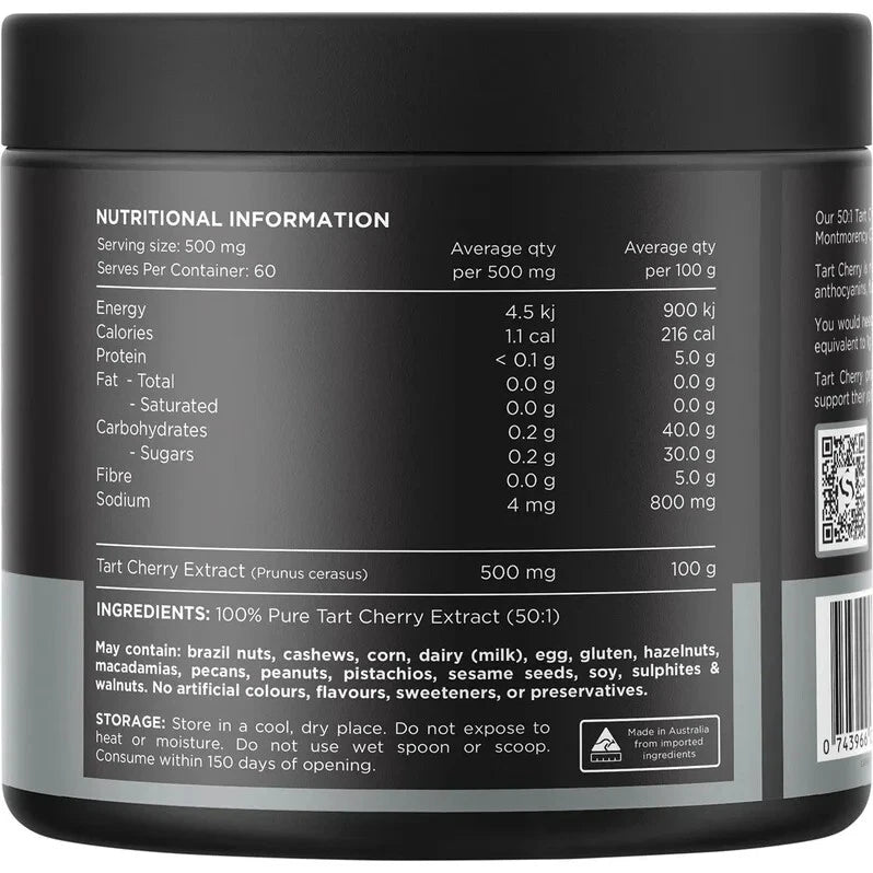 Switch Perform Tart Cherry - Montmorency Cherry 50:1 Extract Unflavoured 30g