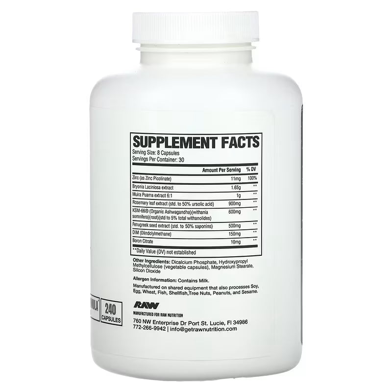 Cbum Raw - Test (capsules) 240g 30 Serves