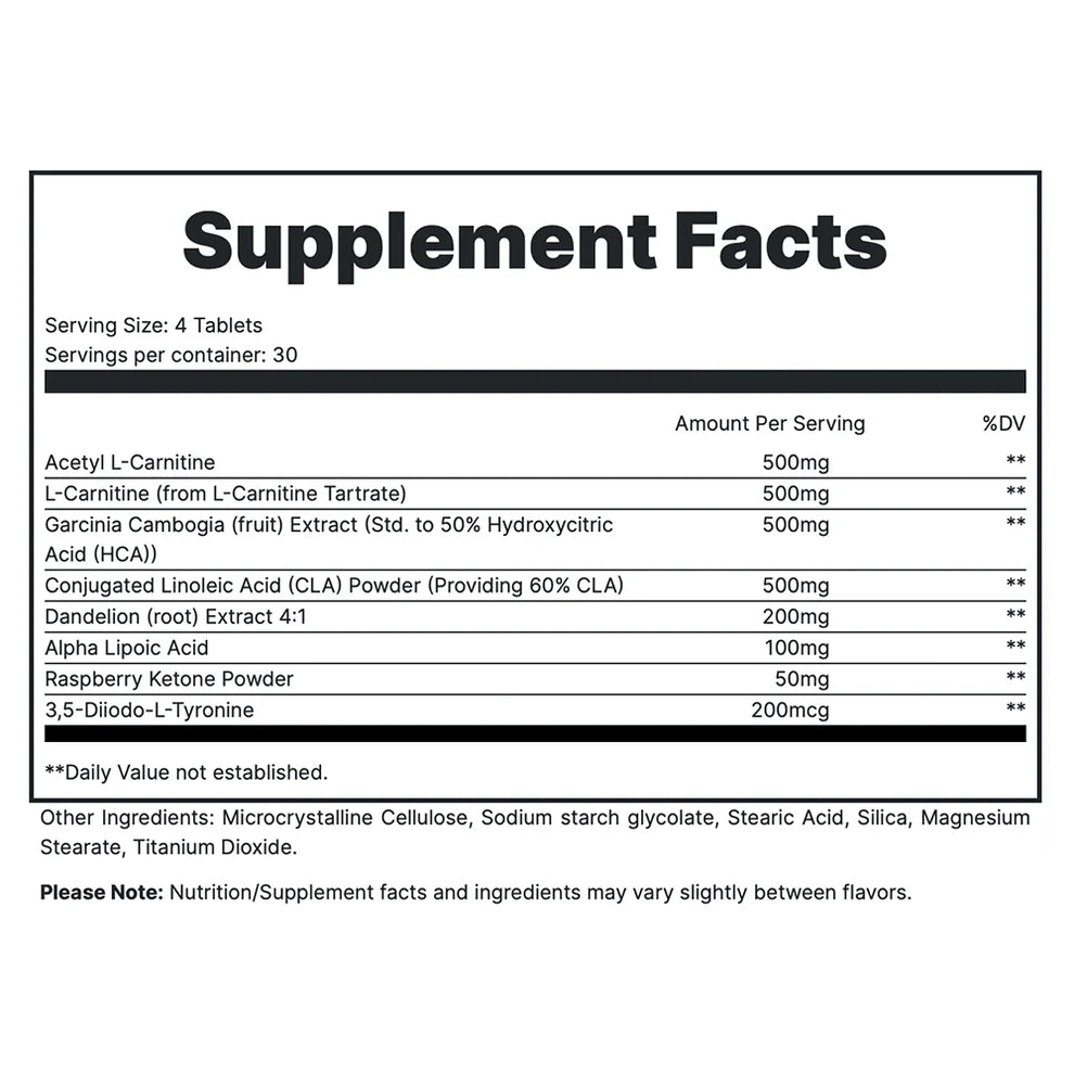Redcon1 Silencer Capsules Non-Stim Thermogenic 120ct 30 Serves Fat Burner