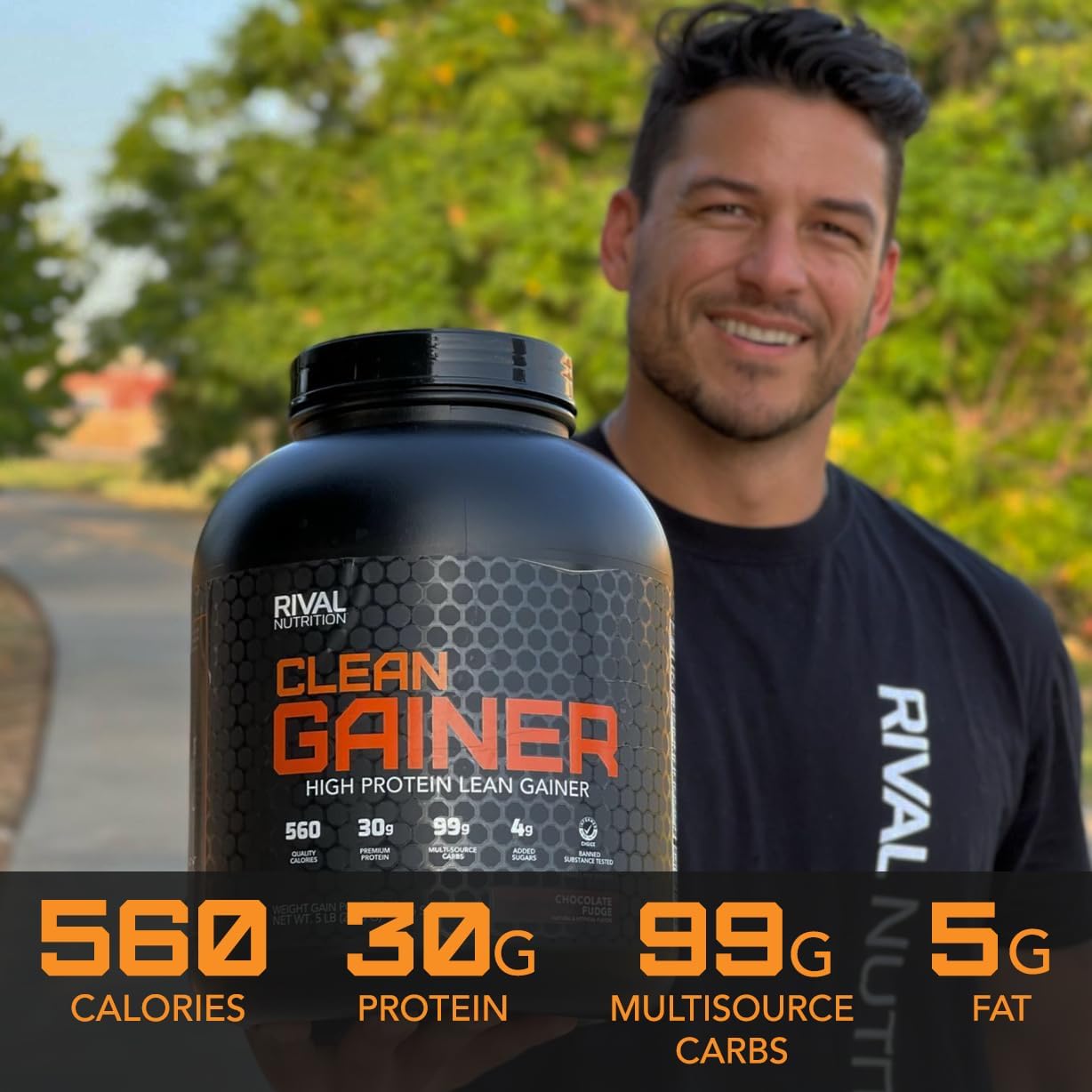 Rival Clean Gainer Protein 12lb
