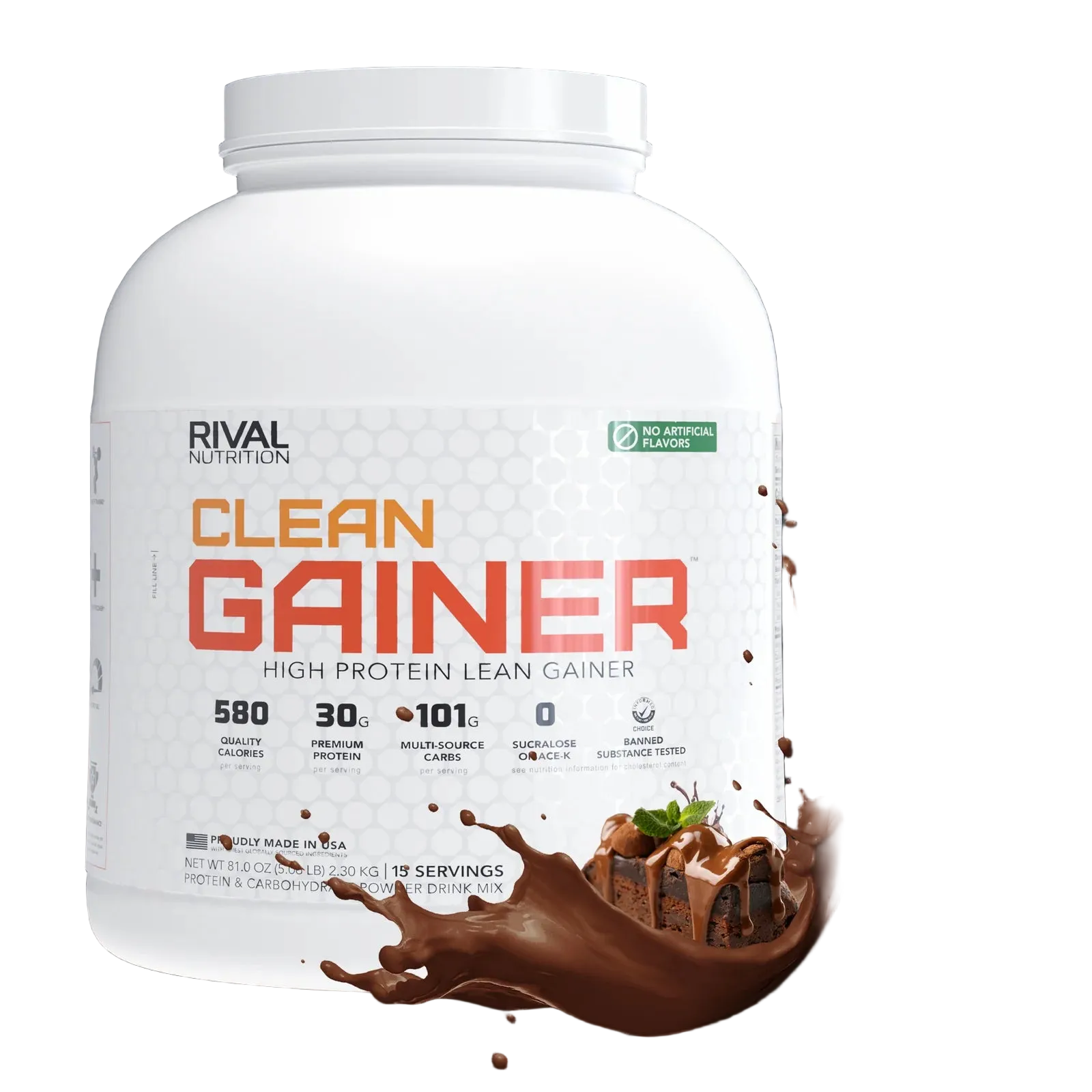 Rule One Mass Chocolate Fudge 5.37lb 15 Serves