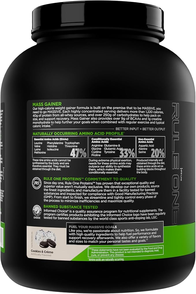 Rival Mass Gainer Protein 5.71lb